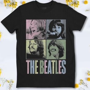 The Beatles Let It Be squares T-Shirt Rock Music Unisex T-Shirt For Men Women